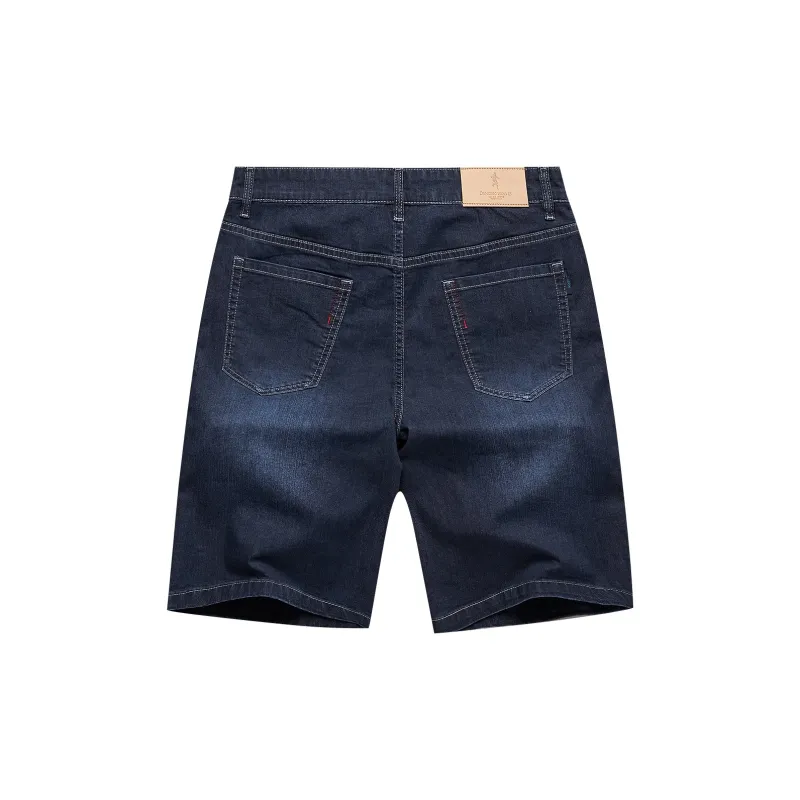 Dance With Wolves Denim Shorts Men's Dark Blue-1