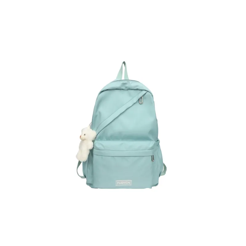 GEERDUN Nylon Fabric Backpack Women's Black/White/Purple/Green/Pink-4