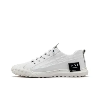 JOSINY Men's Casual Shoes Men Low Top White