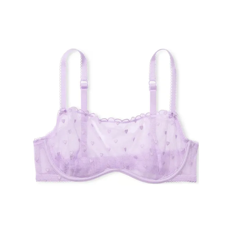 Victoria's Secret PINK WINK UNLINED SCOOP BRA / Pastel Lilac Bra Women's Light Purple-0