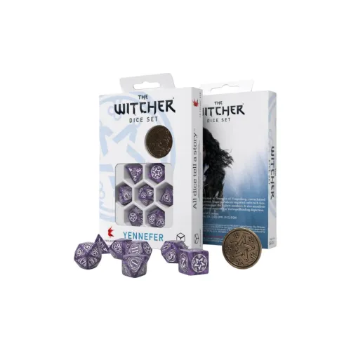 Q WORKSHOP The Witcher Dice Set Yennefer Lilac And Gooseberries Board Games