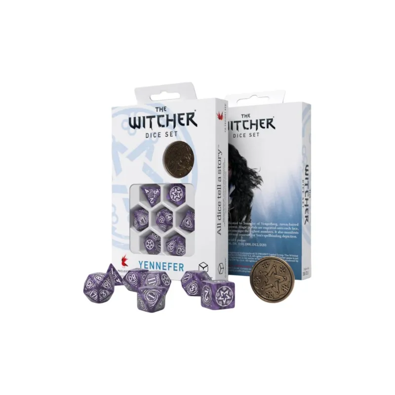 Q WORKSHOP The Witcher Dice Set Yennefer Lilac And Gooseberries Board Games-0