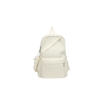 GEERDUN Nylon Fabric Backpack Women's Black/White/Purple/Green/Pink
