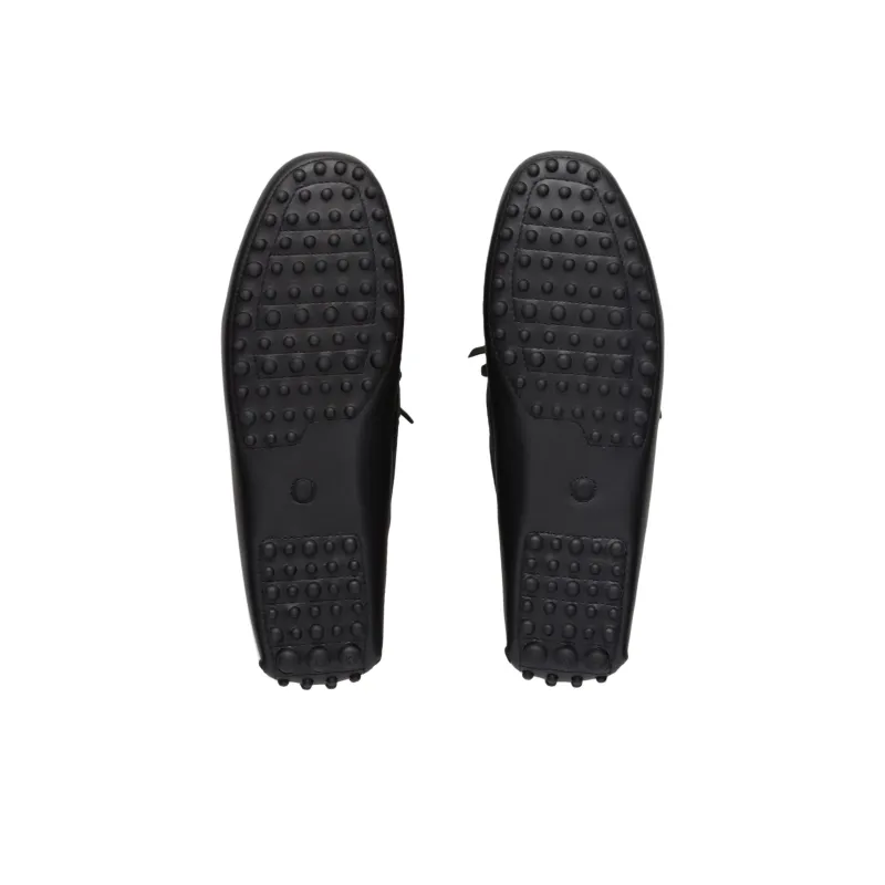 Car Shoe Lu Gommino Loafers Men's Black-5