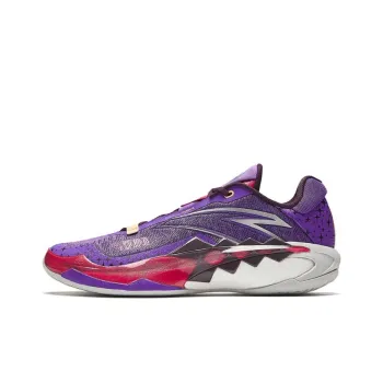 Anta Anti Slip And Wear Resistant Support Low Top Basketball Shoes Men's Noya Purple