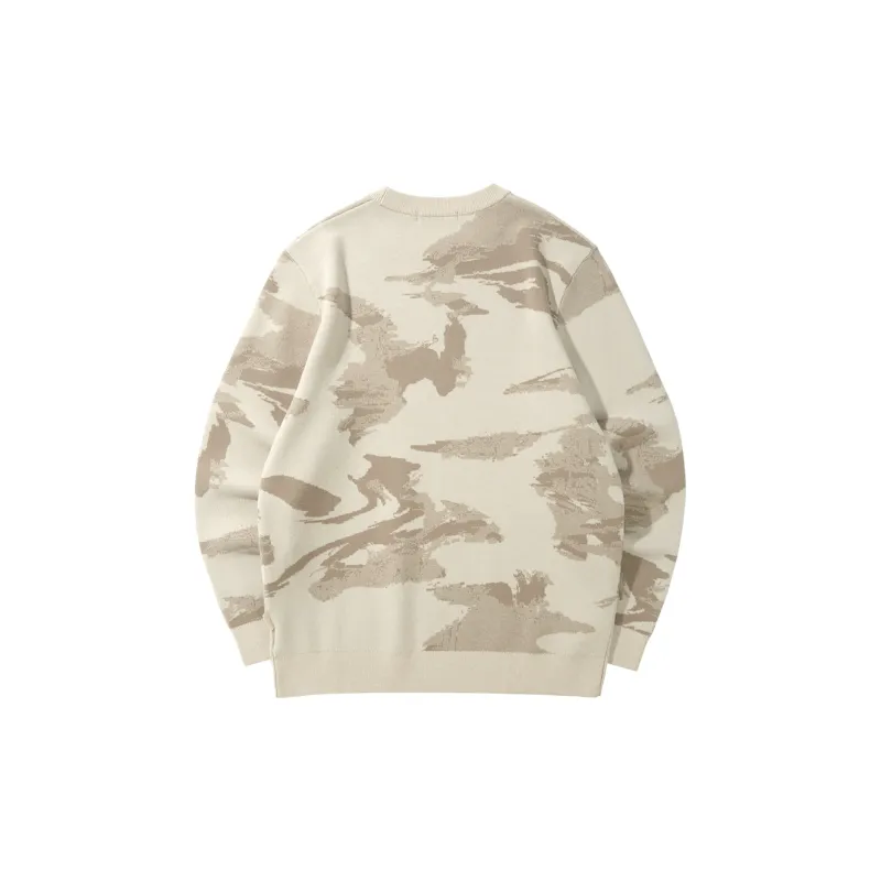 HLA Runway Same Style Crew Neck Pullover Jacquard Soft Knitwear Men's-4