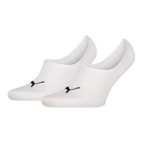 PUMA No Show Socks Unisex 2 Pack White