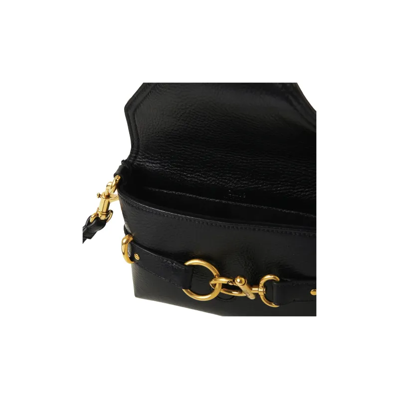 Chloe Grained Calfskin Cloak Bag Shoulder Bag Crossbody Bag Mini Women's Black-3