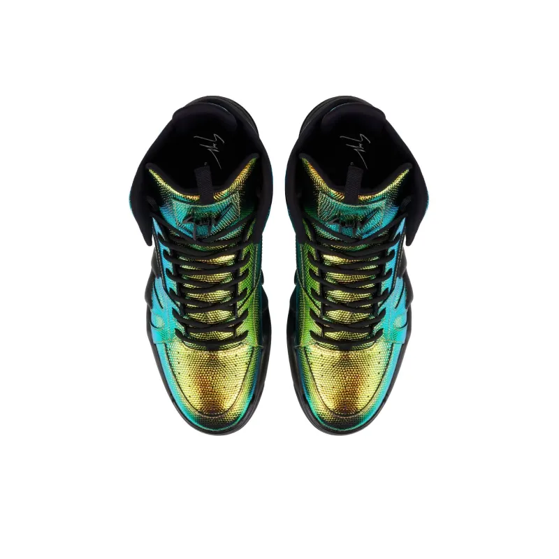 Giuseppe Zanotti/GZ Talon High Top Skateboard Shoes Men's Yellow Green-2