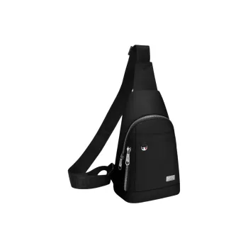 SEPTWOLVES Oxford Shoulder Bag, Crossbody Bag, Fanny Pack, Sling Bag Regular Men's Black/Blue