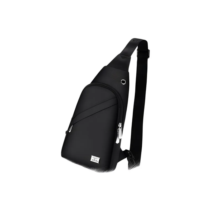 SEPTWOLVES Oxford Shoulder Bag, Crossbody Bag, Fanny Pack, Sling Bag Regular Unisex Black-2