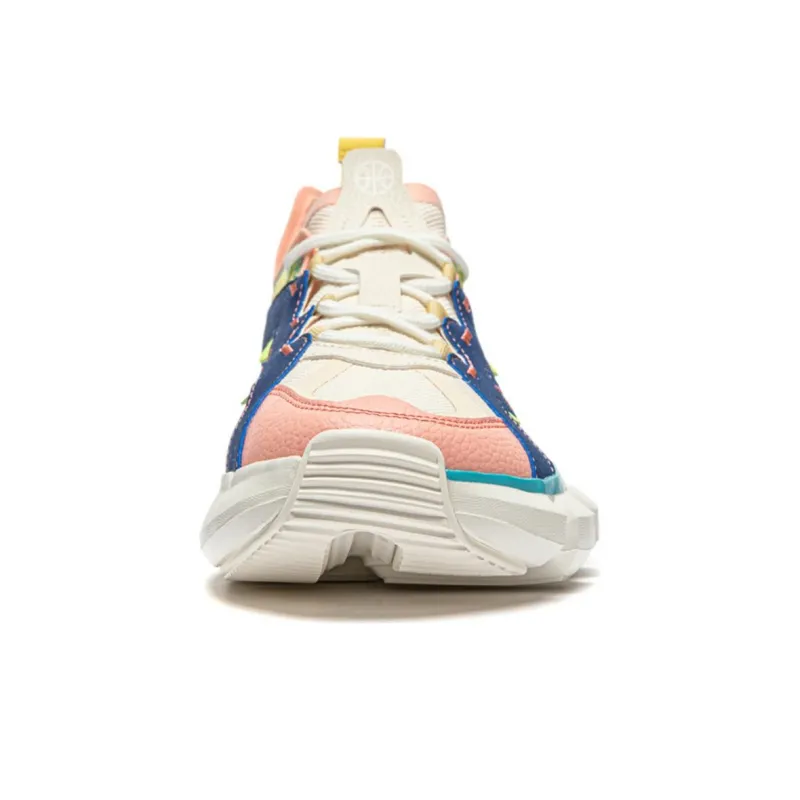 LiNing Essence 2.3 Cushioning Wear Resistant Low Top Casual Shoes Men's Blue White Yellow-3