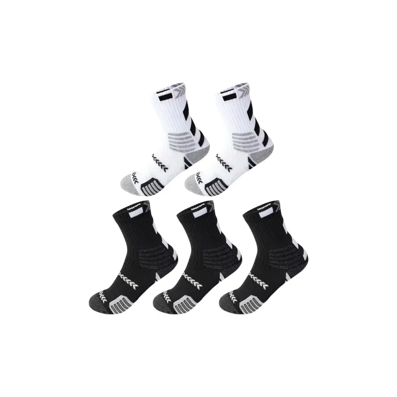 BEAR UNION Mid Calf Socks Unisex 5 Pack-12