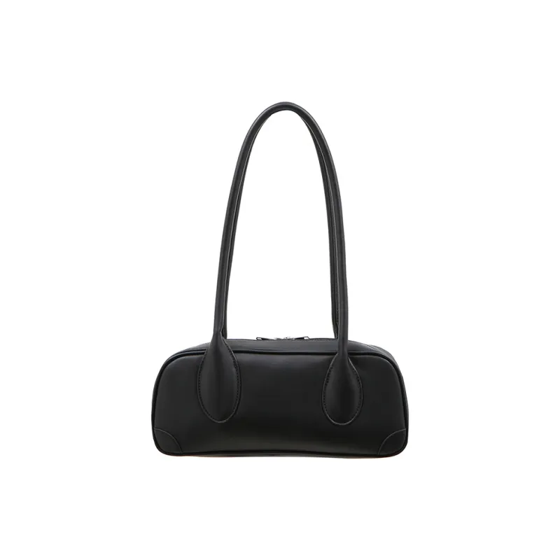 DANGEROUSPEOPLE Artificial Leather One Shoulder Handbag Regular Women's Light Gray/Black-4