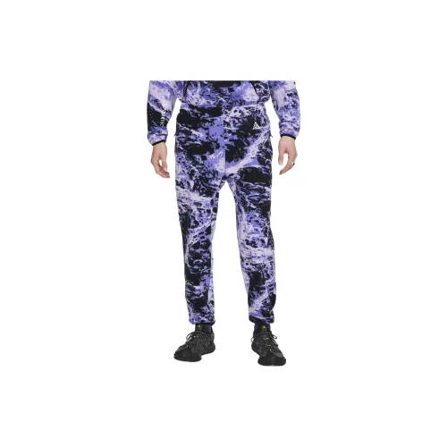 Nike Knitted Sweatpants Men Purple Lilac Flower