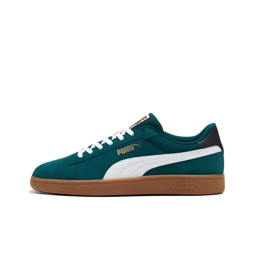 PUMA Smash 3.0 Skateboard Shoes Unisex Low-Top Green/White