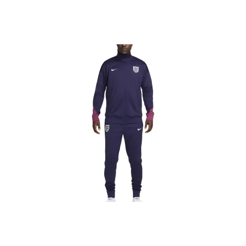 Nike Dri-FIT Sport Soccer Jersey Sets Men Set Purple Ink/rosewood Color/white