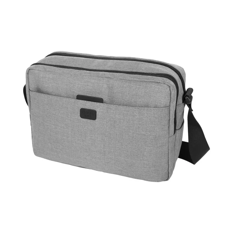 LEXON Polyester Shoulder Bag, Crossbody Bag Regular Unisex Orange/Gray-5