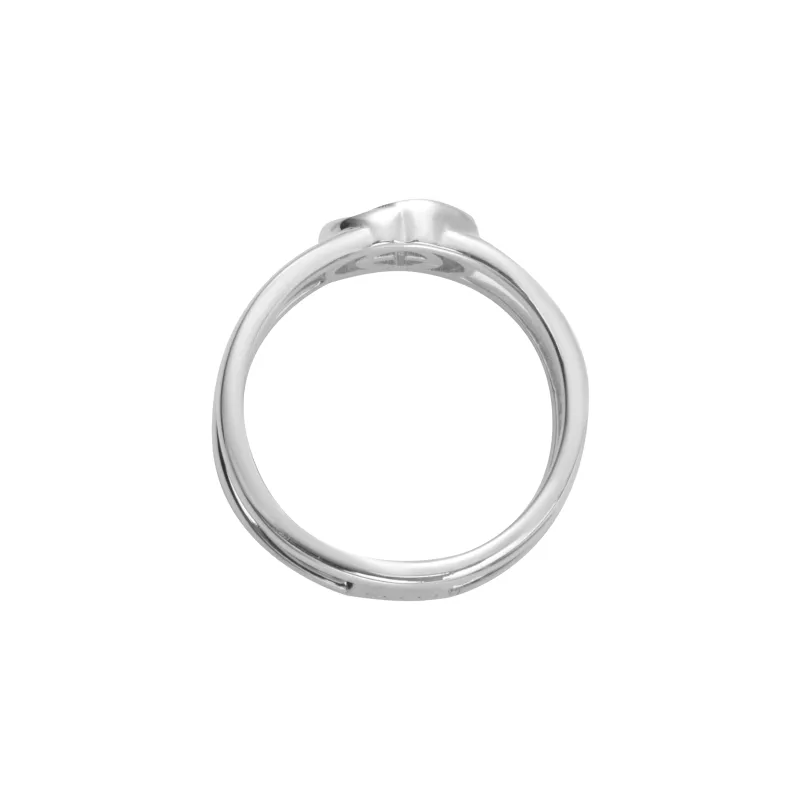 GUCCI Sterling Silver Interlocking G Ring-2
