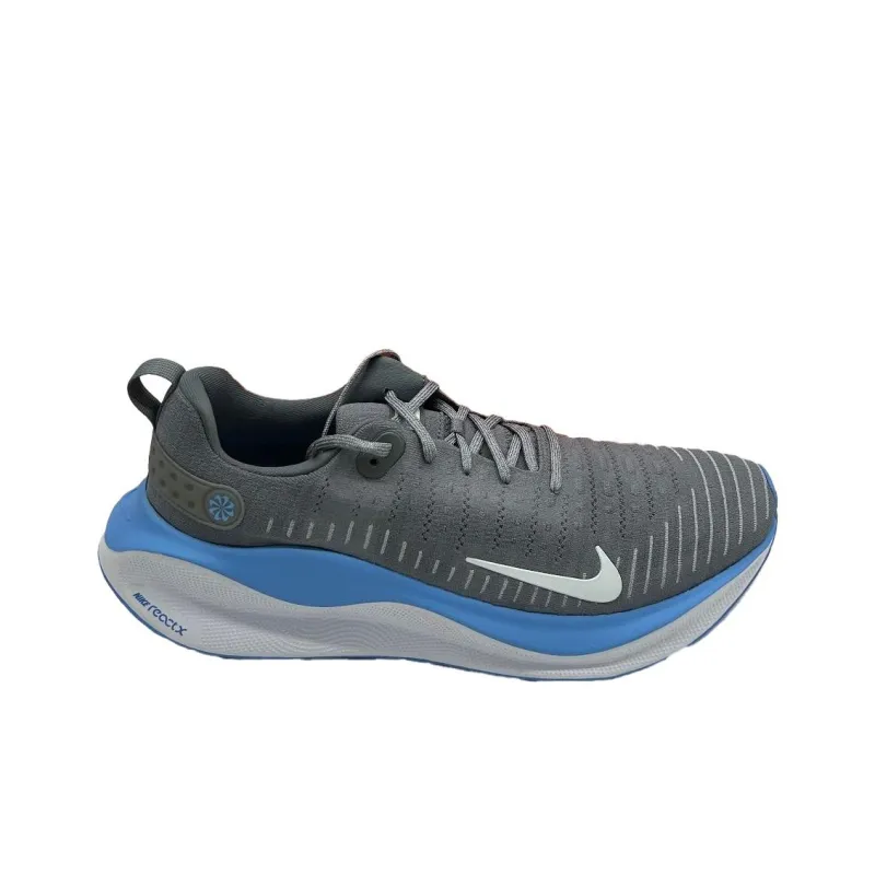 Nike Reactx Infinity 4 Anti Slip Wear Resistant Low Top Casual Running Shoes Unisex Gray Blue-1