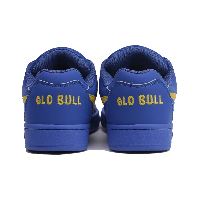 GLO BULL Skateboard Shoes Unisex Low Top Royal Blue Yellow-4