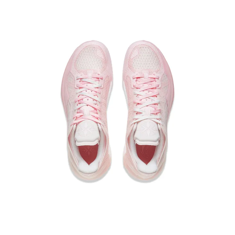 LiNing Blade 4V2 Cushioning Slip Resistant Support Lightweight Rebound Low Top Basketball Shoes Men's Pink-3