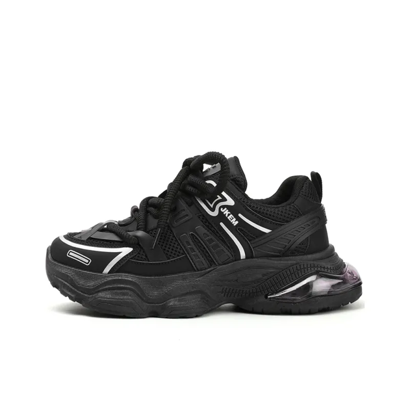 JKEM Cushioning Anti-Slip And Wear-Resistant Height Increasing Low-Top Chunky Sneakers Men's-0