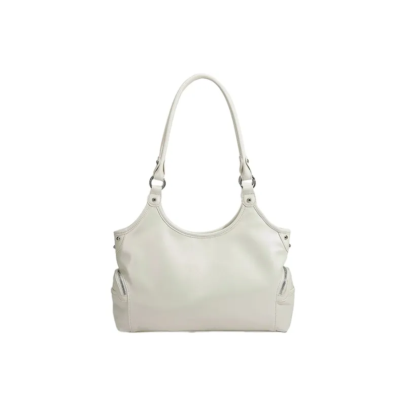 H YXIANG PU One Shoulder Handbags Regular Women's White-3