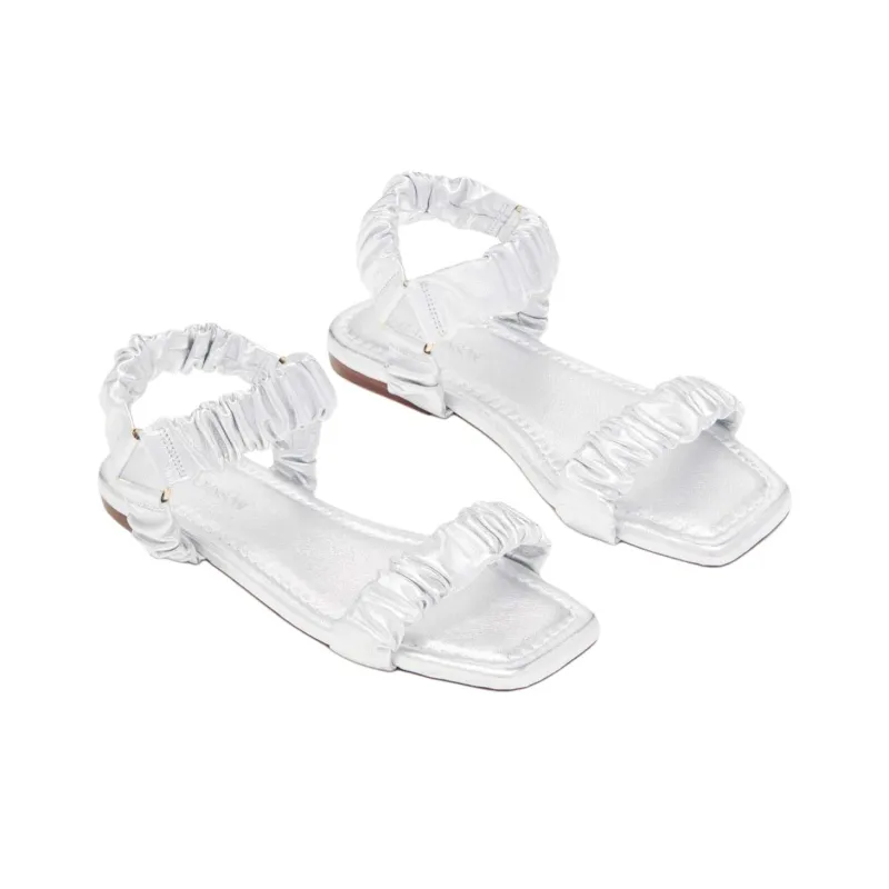 Ulla Johnson Isabella Strap Sandals Women's Silver-3