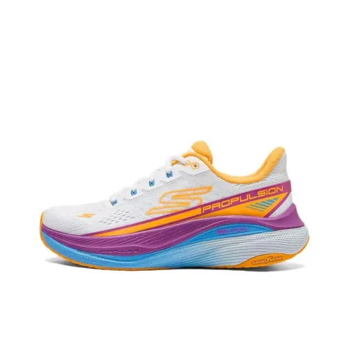 Skechers WOMEN'S GO Series Running Shoes Women's Low-Top White/Orange