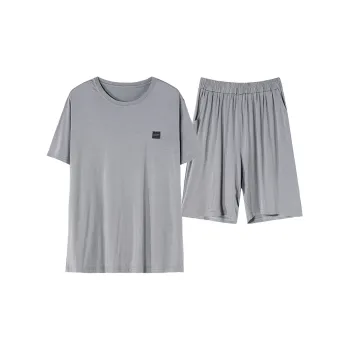 The Story Of The Flower Season Pajama Set Men's Silver