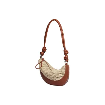 H YXIANG PU Shoulder Bag Women's Beige