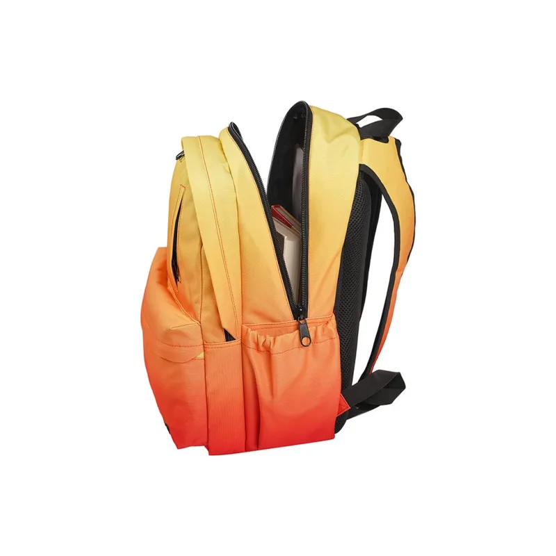Hahhhsis Polyester Middle School Student, High School Student, University Student Backpack Unisex Gradient Coffee-11