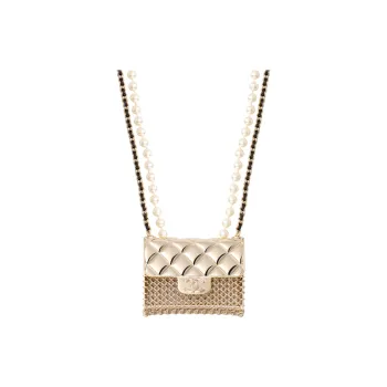 CHANEL Metal Necklaces Men's Gold