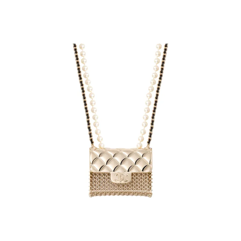 CHANEL Metal Necklaces Men's Gold-0