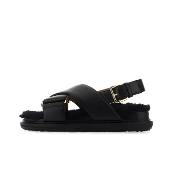 MARNI Fussbett Beach Sandals Women's Pure Black