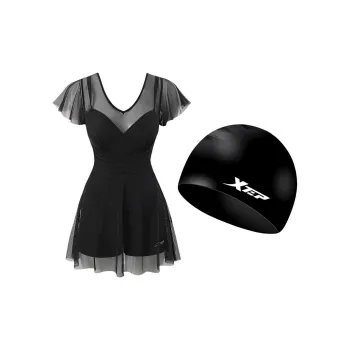 XTEP Swimming Sets Polyester Beach Pool Women's Black