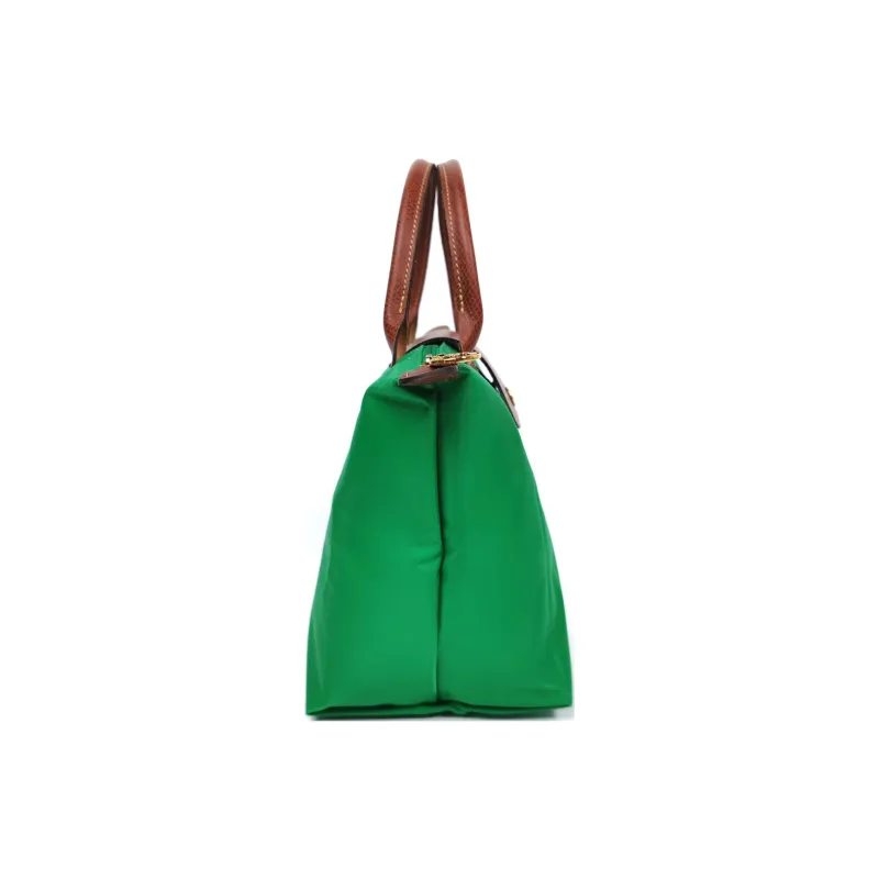 LONGCHAMP Le Pliage Polyamide Canvas With Leather Canvas Bag Dumpling Bag Handbags Small Size Women's Green-2