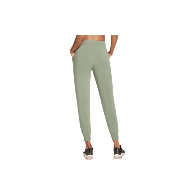 Skechers SKECHLUXE Restful Knitted Sports Pants Women's Light Green-1