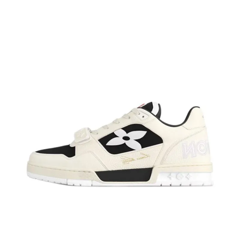 LOUIS VUITTON Trainer Skateboard Shoes Men's Black-0
