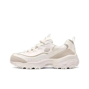 Skechers DLITES Cushioning Wear Resistant Support Height Increasing Low Top Chunky Sneakers Women's Taupe