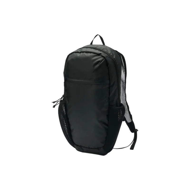 MUJI Polyester Backpack Medium Size Unisex Black/Khaki Green-0