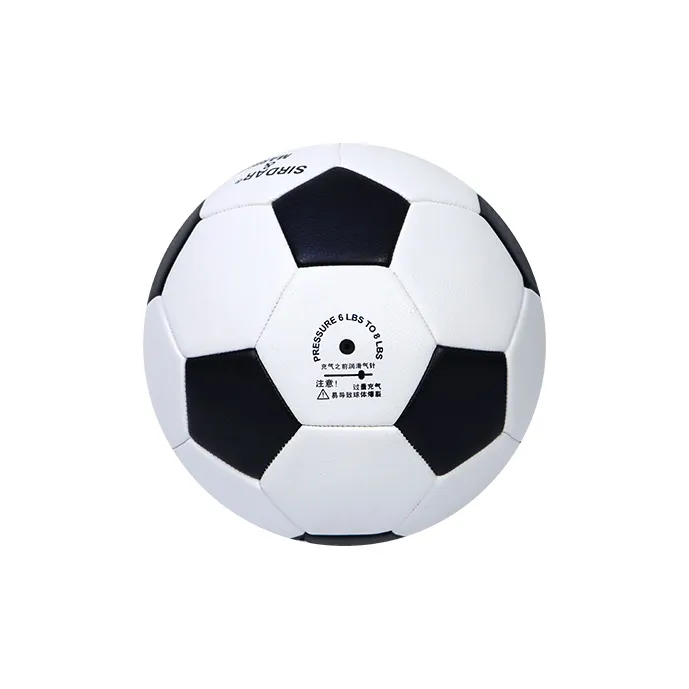 SIRDAR Size 4 5 Size Soccer PVC Machine Stitched Soccer Ball Unisex Black White-2