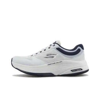 Skechers Go Walk Distance Walker Anti-Slip Wear-Resistant Low-Top Casual Shoes Men's White Blue Korean Style