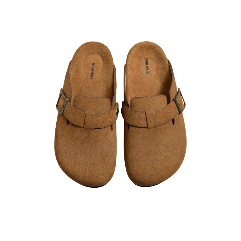 THOM WILLS Closed Toe Slippers Women's Brown-2