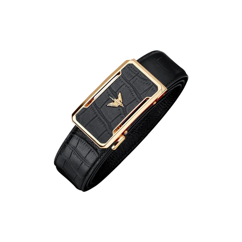 WilliamPOLO Men's Brand Authentic Belt Business Casual Leather Belts Men's Width  3.5cm-7