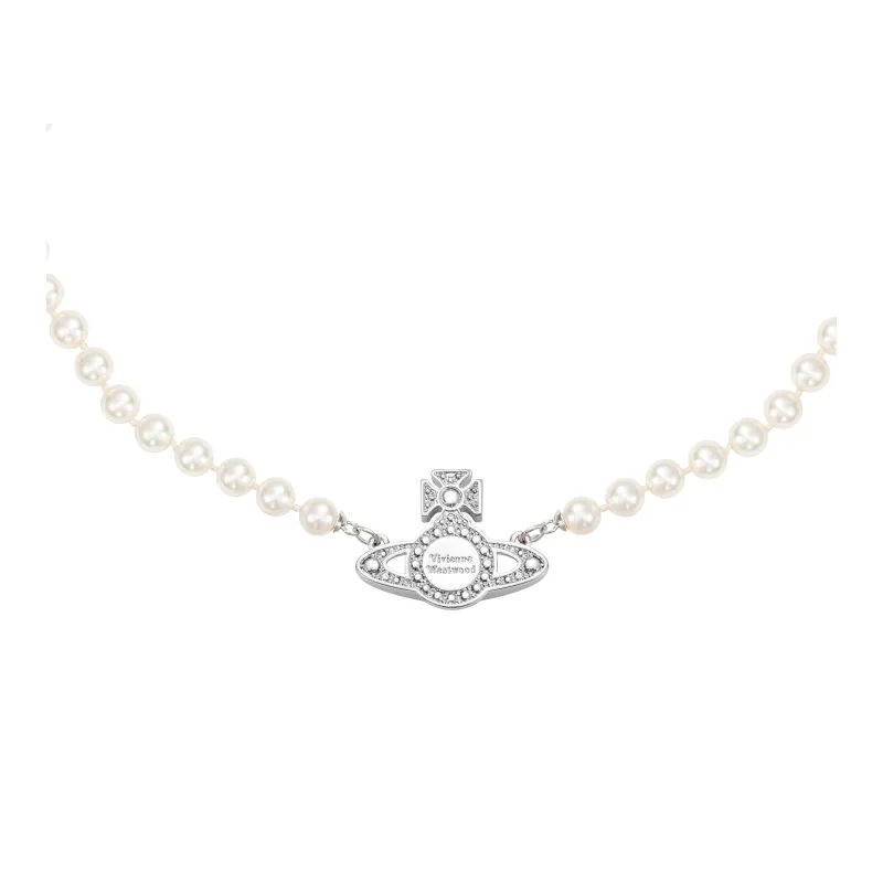Vivienne Westwood Pearl Necklaces Women's Silver-1