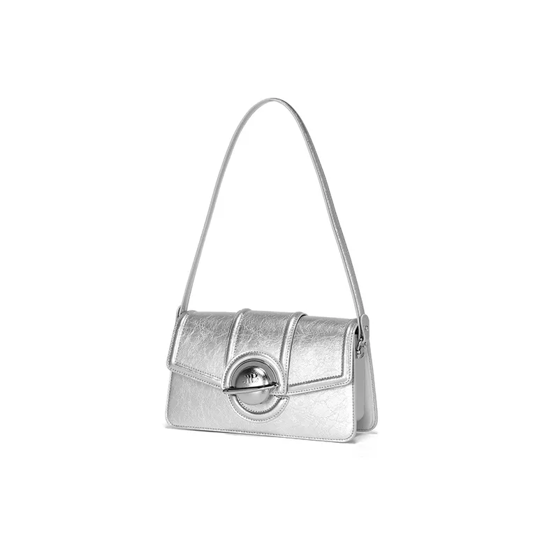 JELLYTOYBOY Artificial Leather Bonded PVC Thousand Stars Bag Girlish Shoulder Bag Women's Silver-2