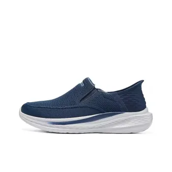 Skechers Delson 3.0 Breathable Support Lightweight Height Increasing Low Top Casual Shoes Men's Blue
