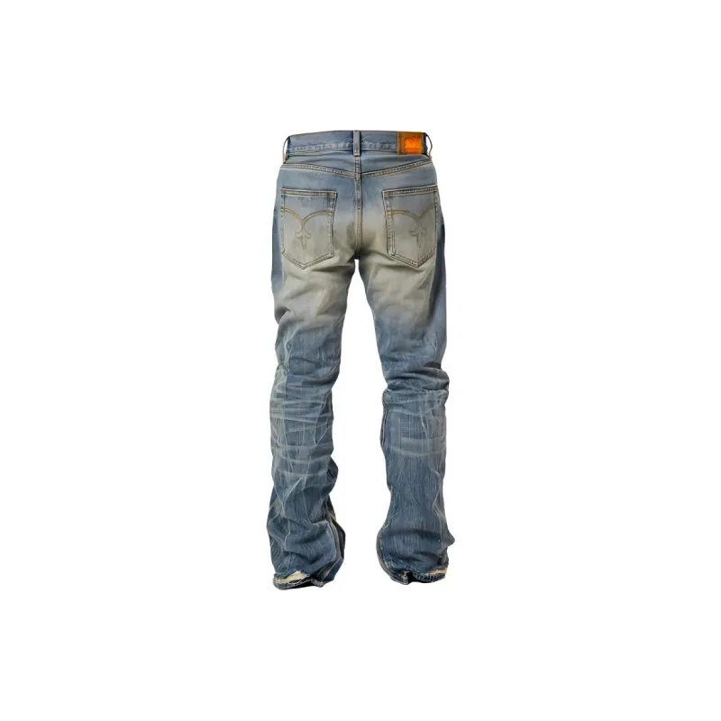 GLACIERBOY Jeans Men Washed Blue-1